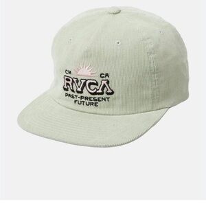 RVCA type set cord snapback silver beach 6 panel skater casual retro tan O/S NWT
